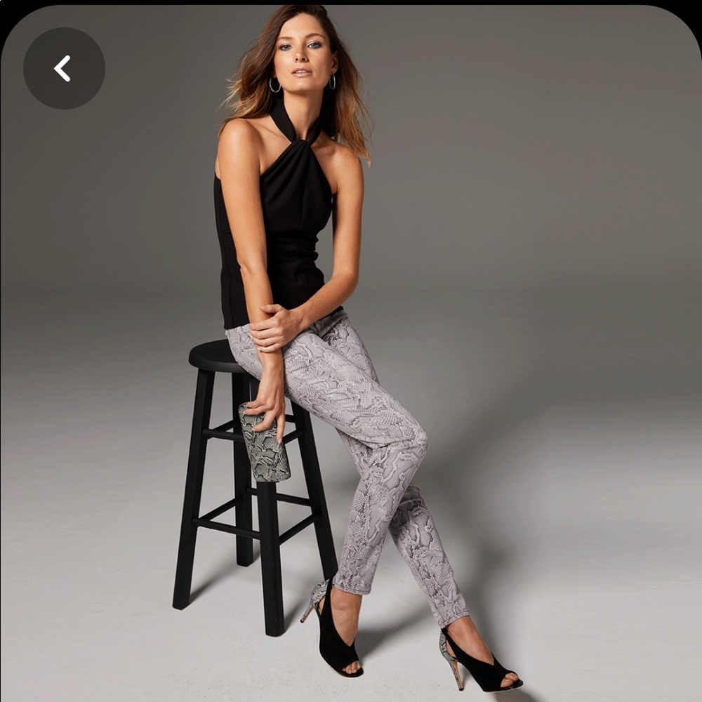 White House Black Market Snake Print Jean